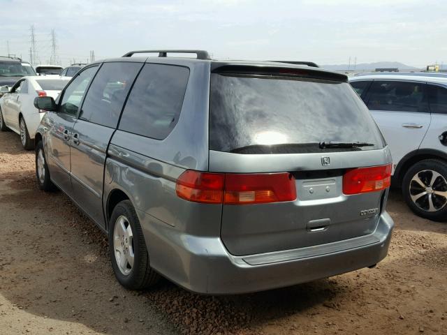 2HKRL18671H572488 - 2001 HONDA ODYSSEY EX SILVER photo 3