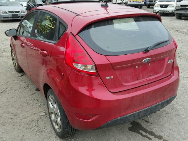 3FADP4FJXBM174006 - 2011 FORD FIESTA SES RED photo 3