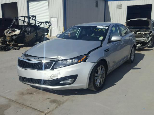 5XXGN4A79DG250960 - 2013 KIA OPTIMA EX SILVER photo 2