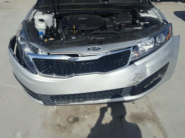 5XXGN4A79DG250960 - 2013 KIA OPTIMA EX SILVER photo 9