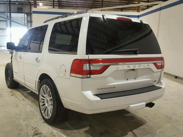 5LMJJ2JTXFEJ09222 - 2015 LINCOLN NAVIGATOR WHITE photo 3