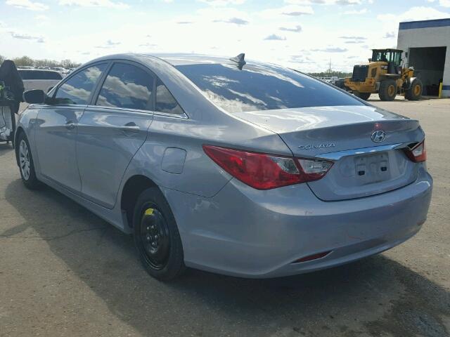 5NPEB4AC8BH058248 - 2011 HYUNDAI SONATA GLS BLUE photo 3