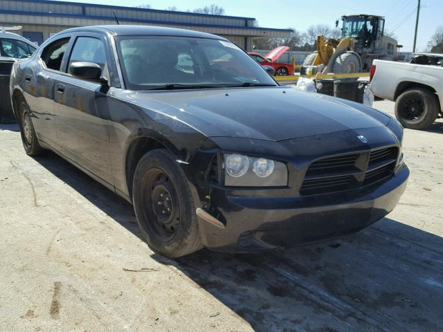 2B3KA43R28H117479 - 2008 DODGE CHARGER BLACK photo 1