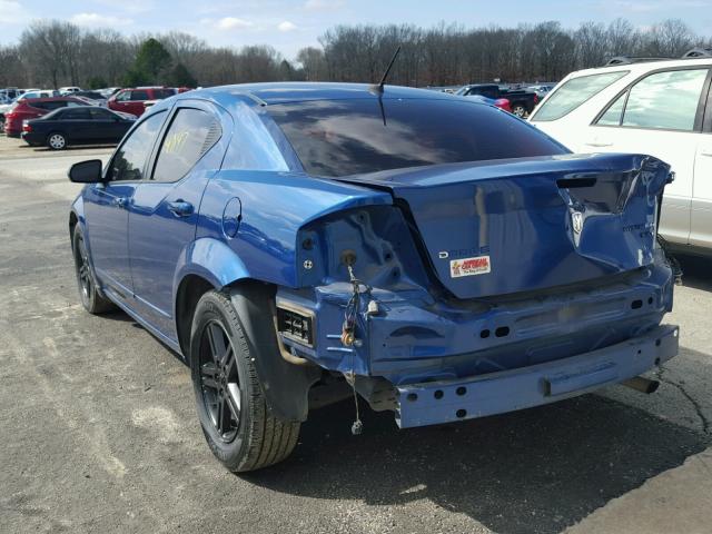 1B3LC56B69N562853 - 2009 DODGE AVENGER SX BLUE photo 3