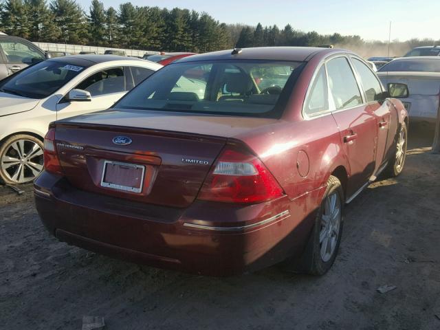 1FAHP25177G149749 - 2007 FORD FIVE HUNDR RED photo 4