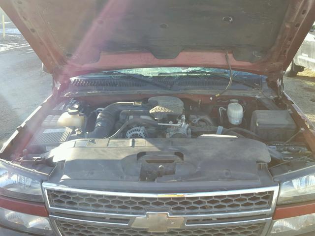 1GCHK23255F906946 - 2005 CHEVROLET SILVERADO RED photo 7