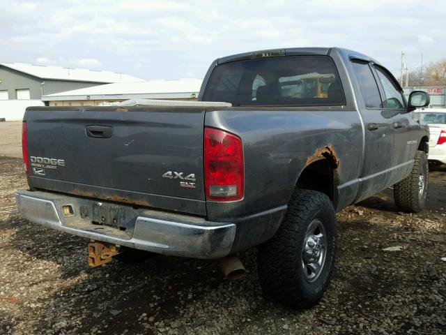 3D7KU28D03G704611 - 2003 DODGE RAM 2500 S GRAY photo 4
