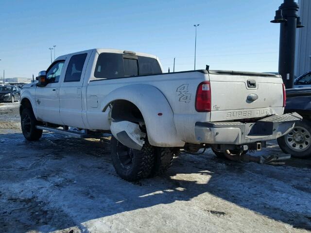 1FT8W3DT8EEA87972 - 2014 FORD F350 SUPER WHITE photo 3