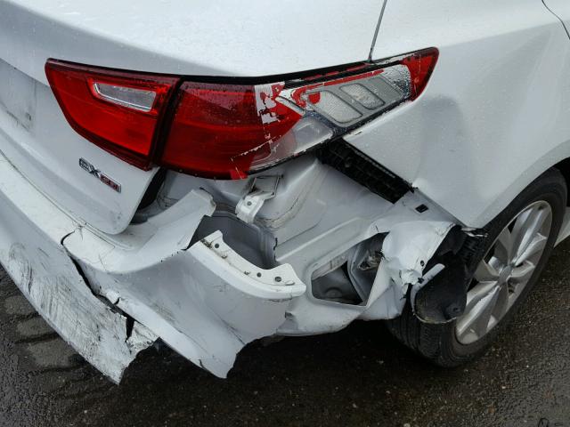 5XXGN4A7XFG423324 - 2015 KIA OPTIMA EX WHITE photo 9