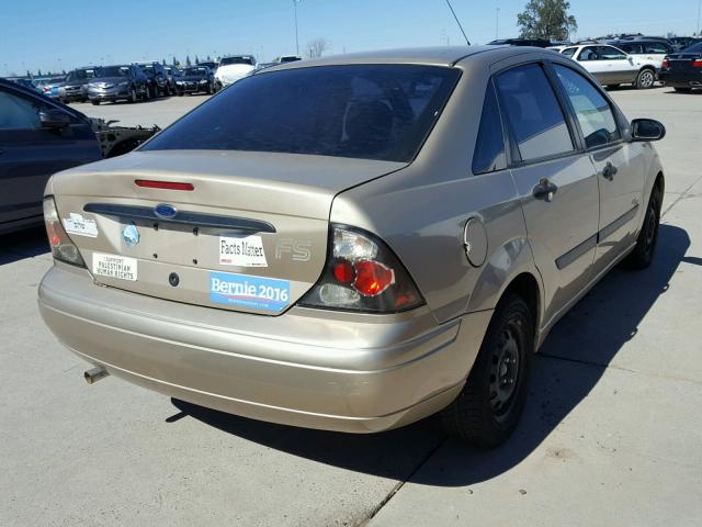 1FAFP33P21W229526 - 2001 FORD FOCUS LX GOLD photo 4