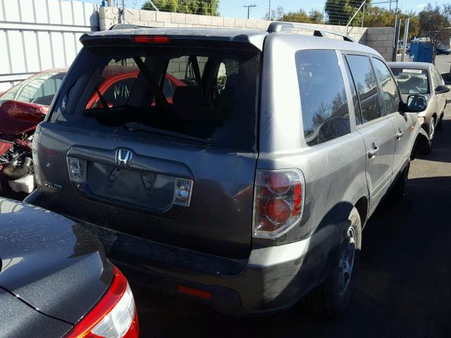 5FNYF28497B006301 - 2007 HONDA PILOT EX GRAY photo 4