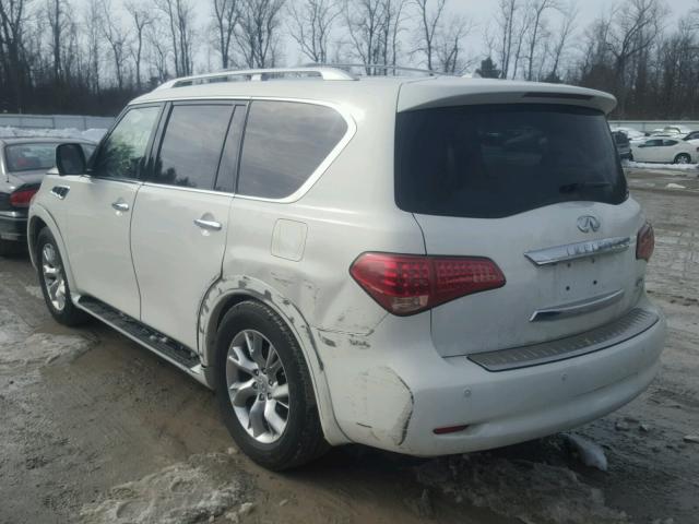 JN8AZ2NC9D9350113 - 2013 INFINITI QX56 WHITE photo 3