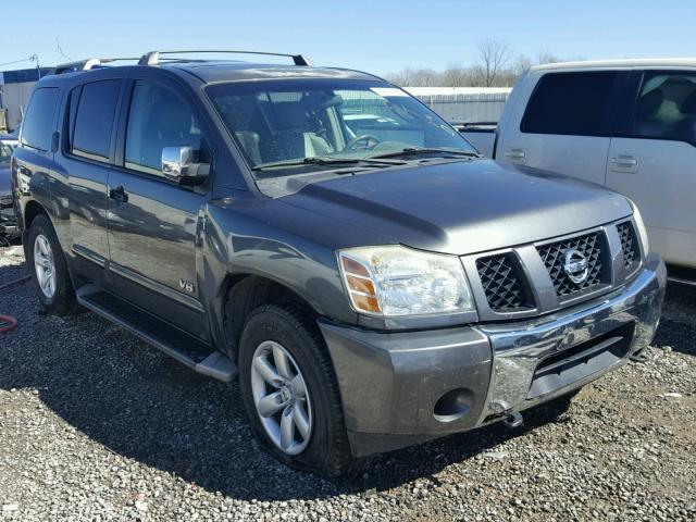 5N1AA08B45N730958 - 2005 NISSAN ARMADA SE GRAY photo 1