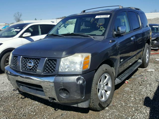 5N1AA08B45N730958 - 2005 NISSAN ARMADA SE GRAY photo 2