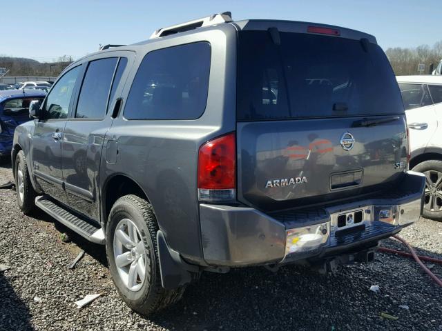 5N1AA08B45N730958 - 2005 NISSAN ARMADA SE GRAY photo 3