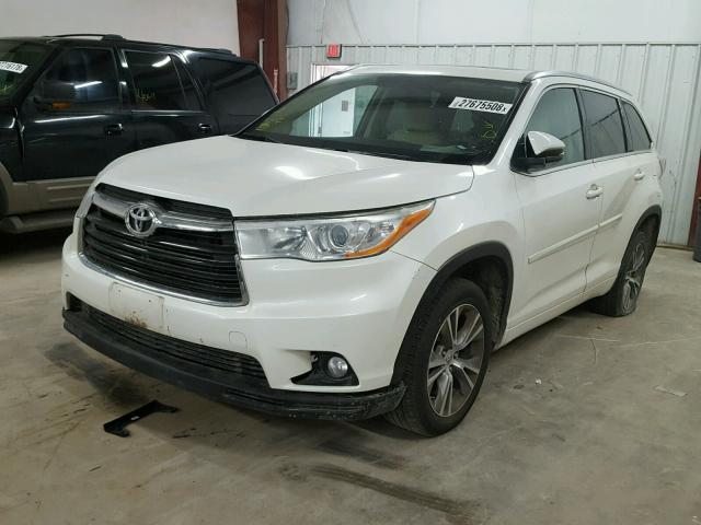 5TDKKRFHXES012049 - 2014 TOYOTA HIGHLANDER WHITE photo 2