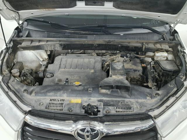 5TDKKRFHXES012049 - 2014 TOYOTA HIGHLANDER WHITE photo 7