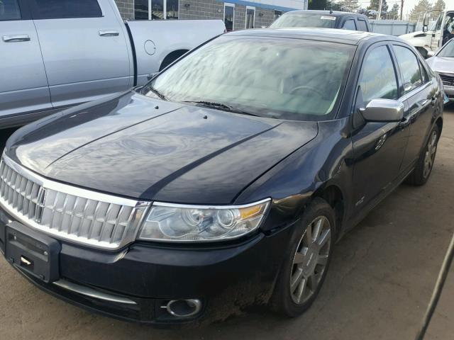 3LNHM28T18R655289 - 2008 LINCOLN MKZ BLACK photo 2