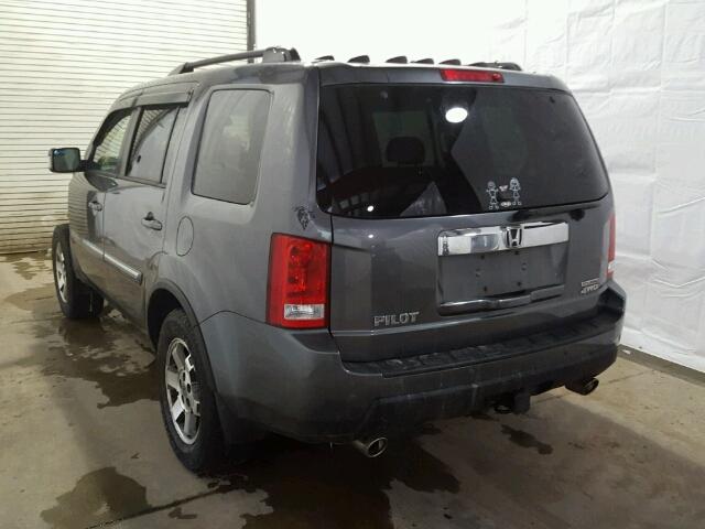 5FNYF4H91BB064273 - 2011 HONDA PILOT TOUR GRAY photo 3