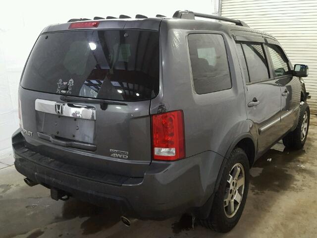 5FNYF4H91BB064273 - 2011 HONDA PILOT TOUR GRAY photo 4