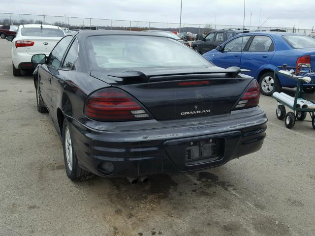 1G2NF12E81M503115 - 2001 PONTIAC GRAND AM S შავი ფოტო 3