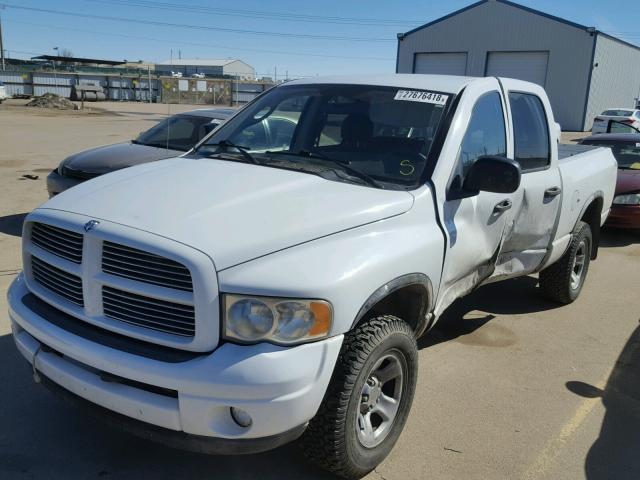 1D7HU18N03S165977 - 2003 DODGE RAM 1500 S WHITE photo 2