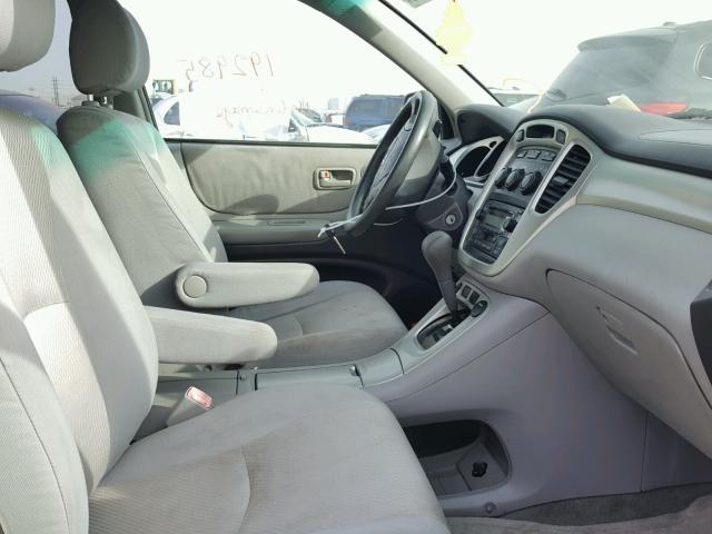 JTEDW21A160003495 - 2006 TOYOTA HIGHLANDER TAN photo 5