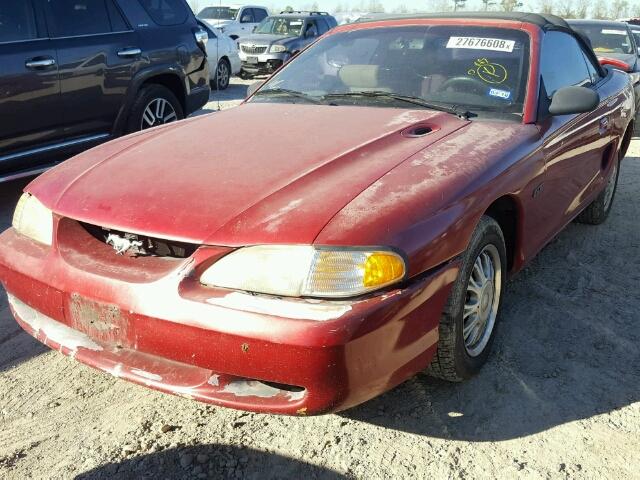 1FALP45T1RF234165 - 1994 FORD MUSTANG GT RED photo 2