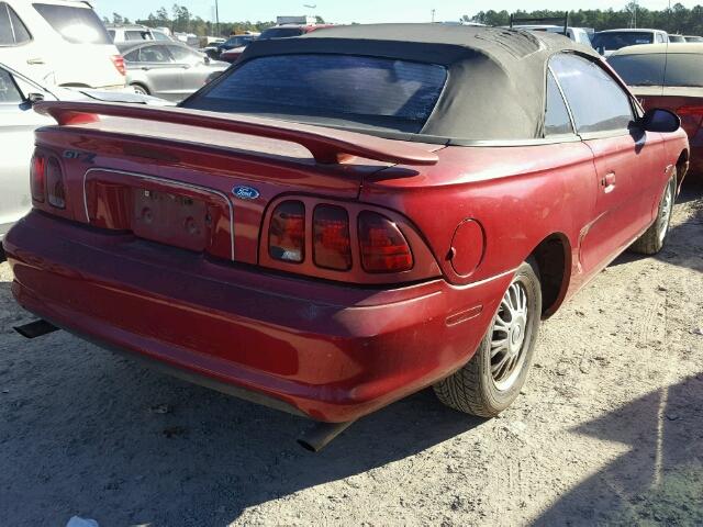 1FALP45T1RF234165 - 1994 FORD MUSTANG GT RED photo 4
