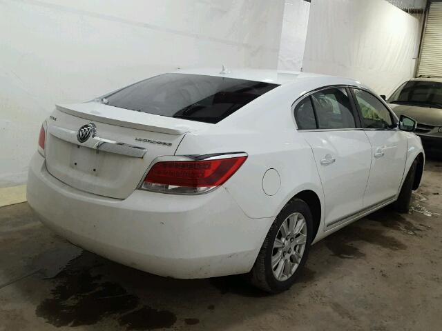 1G4GB5ER1CF194631 - 2012 BUICK LACROSSE C WHITE photo 4