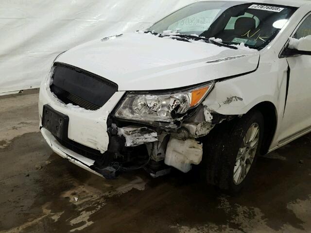 1G4GB5ER1CF194631 - 2012 BUICK LACROSSE C WHITE photo 9