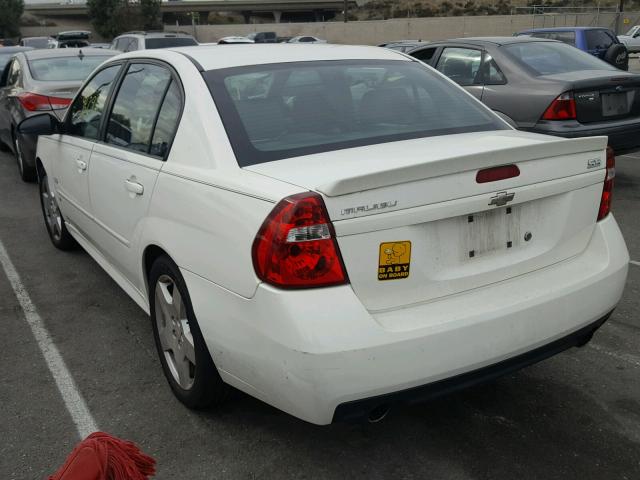 1G1ZW53176F285317 - 2006 CHEVROLET MALIBU SS WHITE photo 3