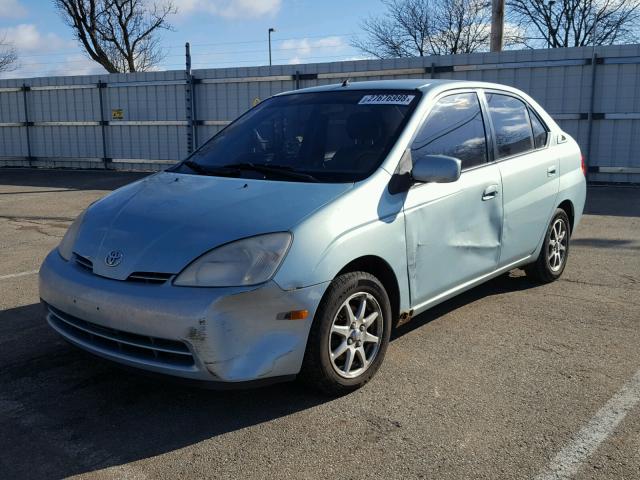 JT2BK18U330080682 - 2003 TOYOTA PRIUS BLUE photo 2