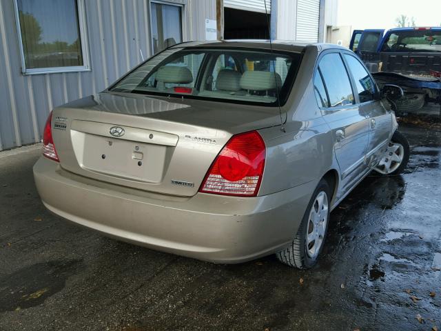 KMHDN46D76U318781 - 2006 HYUNDAI ELANTRA GL TAN photo 4