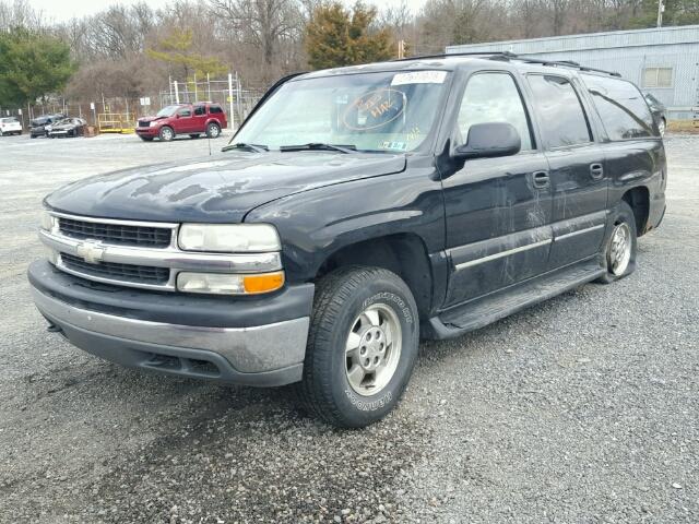 1GNFK16T61J209368 - 2001 CHEVROLET SUBURBAN K BLACK photo 2