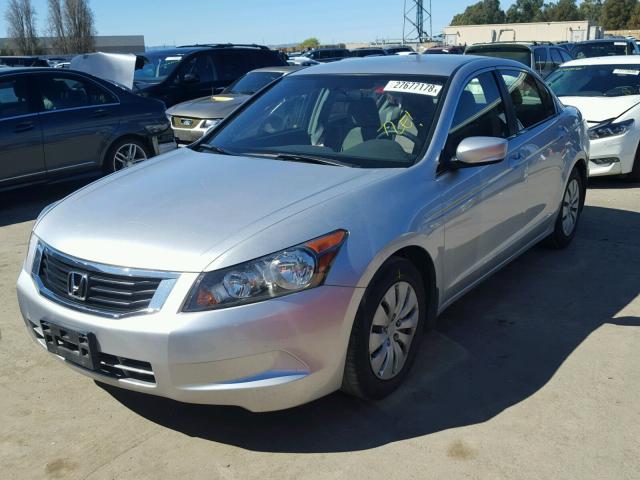 JHMCP26308C017346 - 2008 HONDA ACCORD LX SILVER photo 2