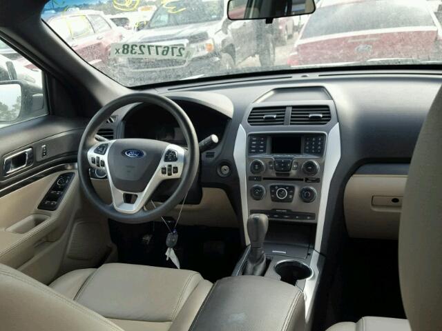 1FM5K8B80EGC25756 - 2014 FORD EXPLORER WHITE photo 9