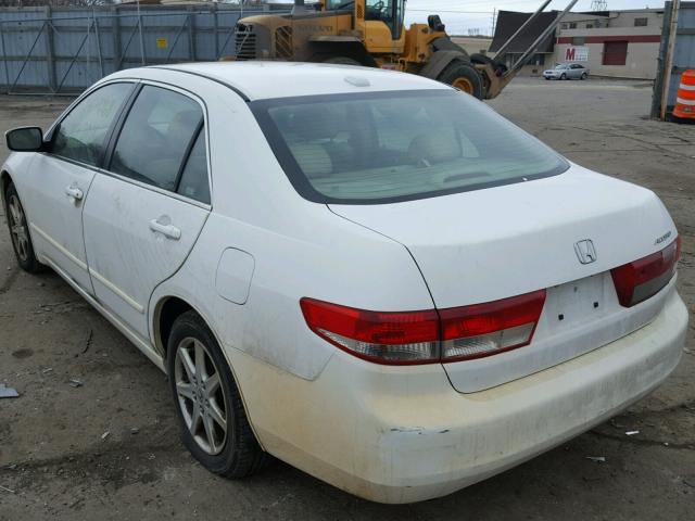 1HGCM66534A036919 - 2004 HONDA ACCORD EX WHITE photo 3