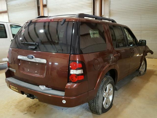 1FMEU63E09UA19797 - 2009 FORD EXPLORER X BURGUNDY photo 4