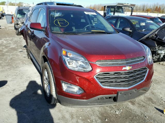 2GNFLFE32H6117337 - 2017 CHEVROLET EQUINOX LT MAROON photo 1