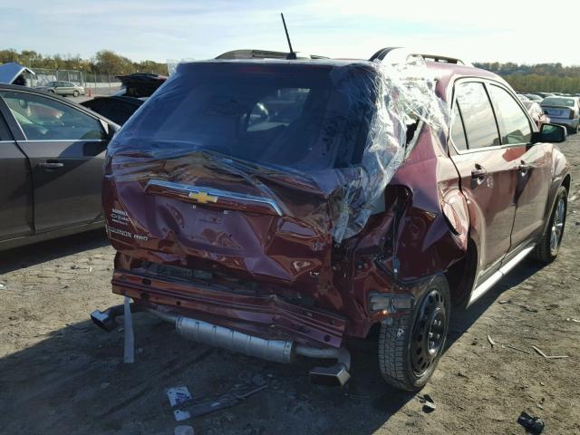 2GNFLFE32H6117337 - 2017 CHEVROLET EQUINOX LT MAROON photo 4