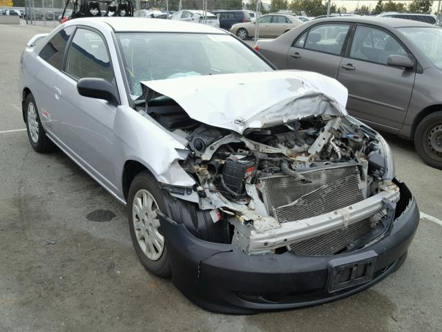 1HGEM22565L076439 - 2005 HONDA CIVIC LX SILVER photo 1