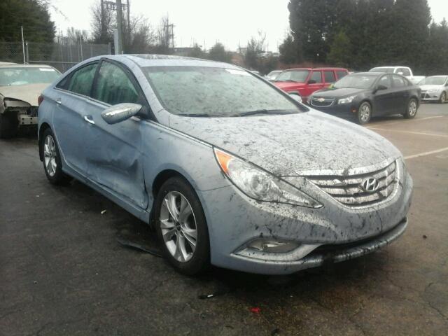 5NPEC4AC5DH667863 - 2013 HYUNDAI SONATA SE BLUE photo 1