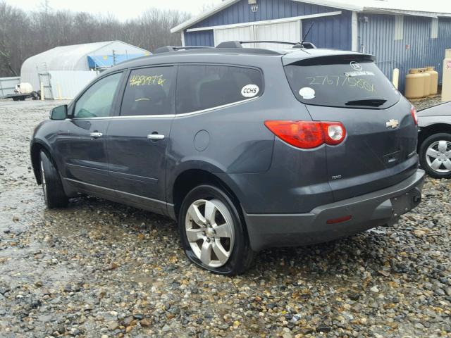 1GNKVGED6CJ263856 - 2012 CHEVROLET TRAVERSE L GRAY photo 3