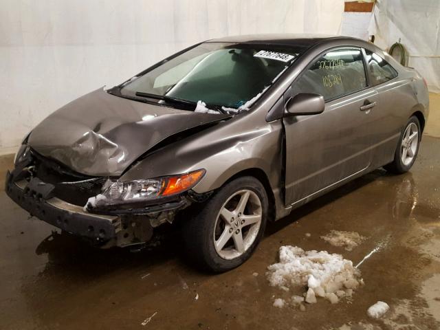 2HGFG11647H535645 - 2007 HONDA CIVIC LX GRAY photo 2