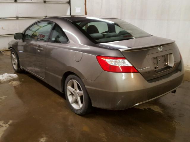 2HGFG11647H535645 - 2007 HONDA CIVIC LX GRAY photo 3