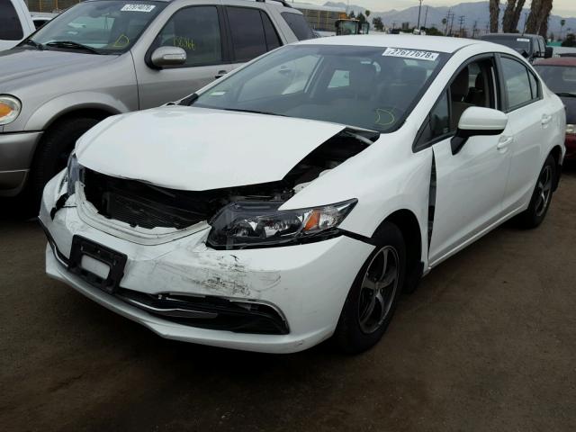 2HGFB2F77FH565615 - 2015 HONDA CIVIC SE WHITE photo 2