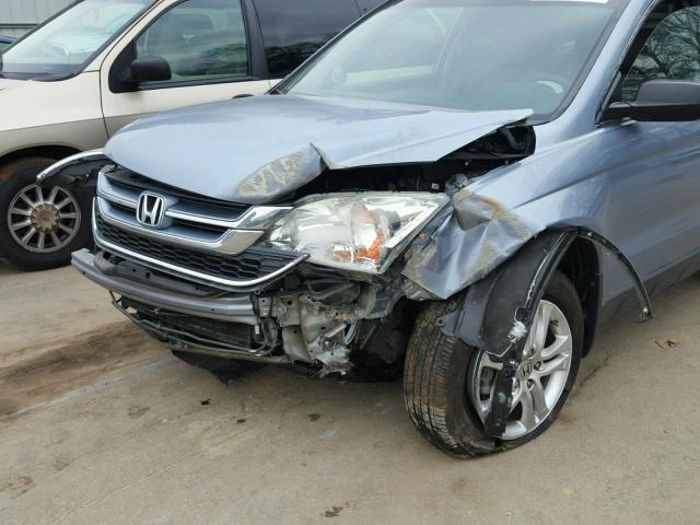 5J6RE3H59BL017563 - 2011 HONDA CR-V EX BLUE photo 9