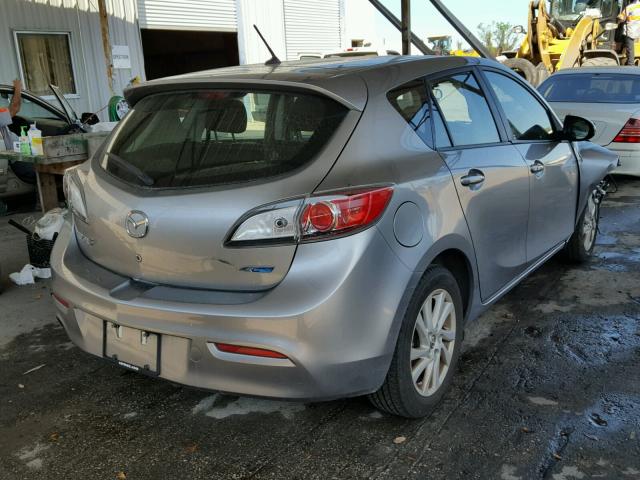 JM1BL1L71D1748724 - 2013 MAZDA 3 I SILVER photo 4