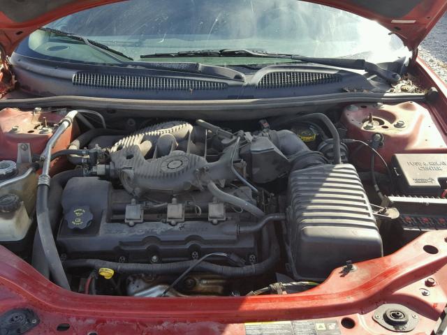 1C3EL75R15N614244 - 2005 CHRYSLER SEBRING GT RED photo 7